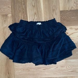 LOVE SHACK FANCY RUFFLE MINI SKIRT SIZE L